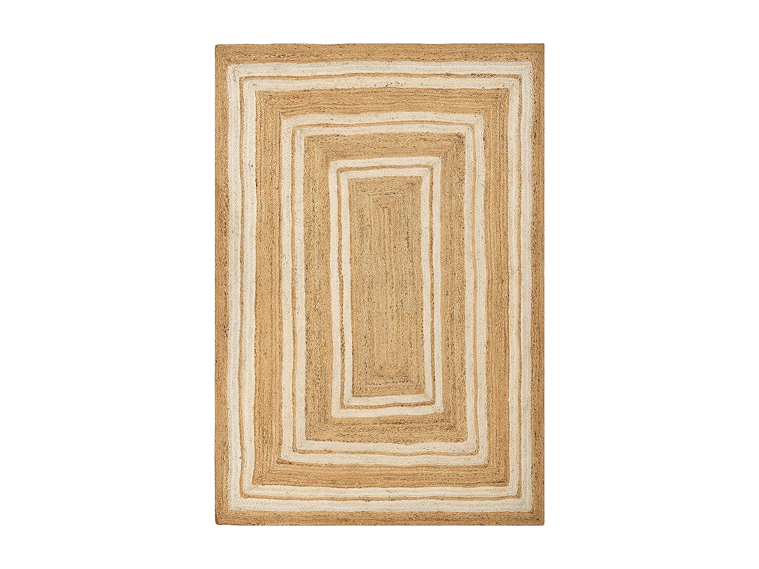 Alfombra ELMALI 160 x 230 cm Yute Beige