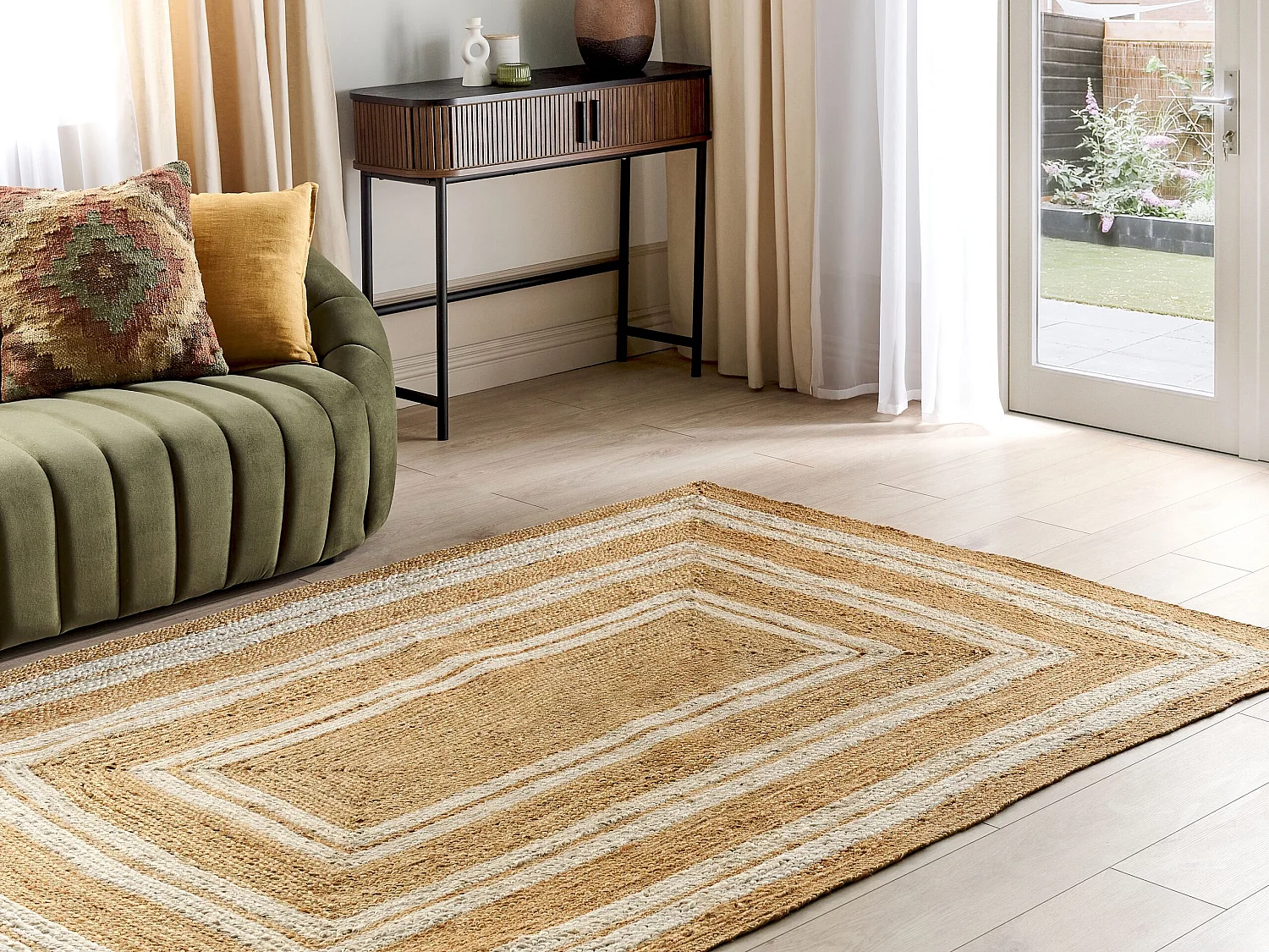 Teppich ELMALI 160 x 230 cm Jute Beige