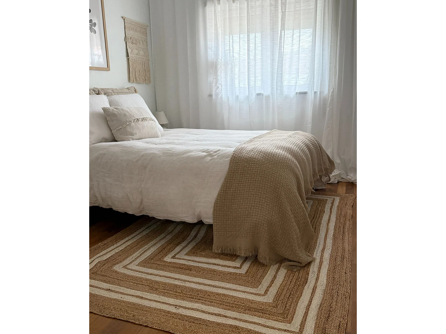 Tapis ELMALI 160 x 230 cm Jute Beige