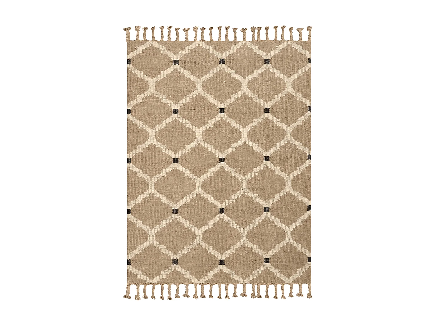 Tappeto iuta beige 160 x 230 cm ORENCIK