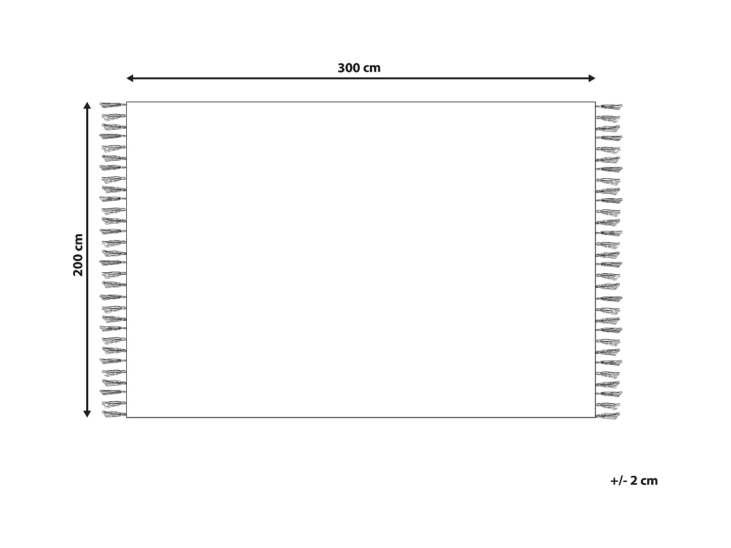 Teppich ORENCIK 200 x 300 cm Jute Beige