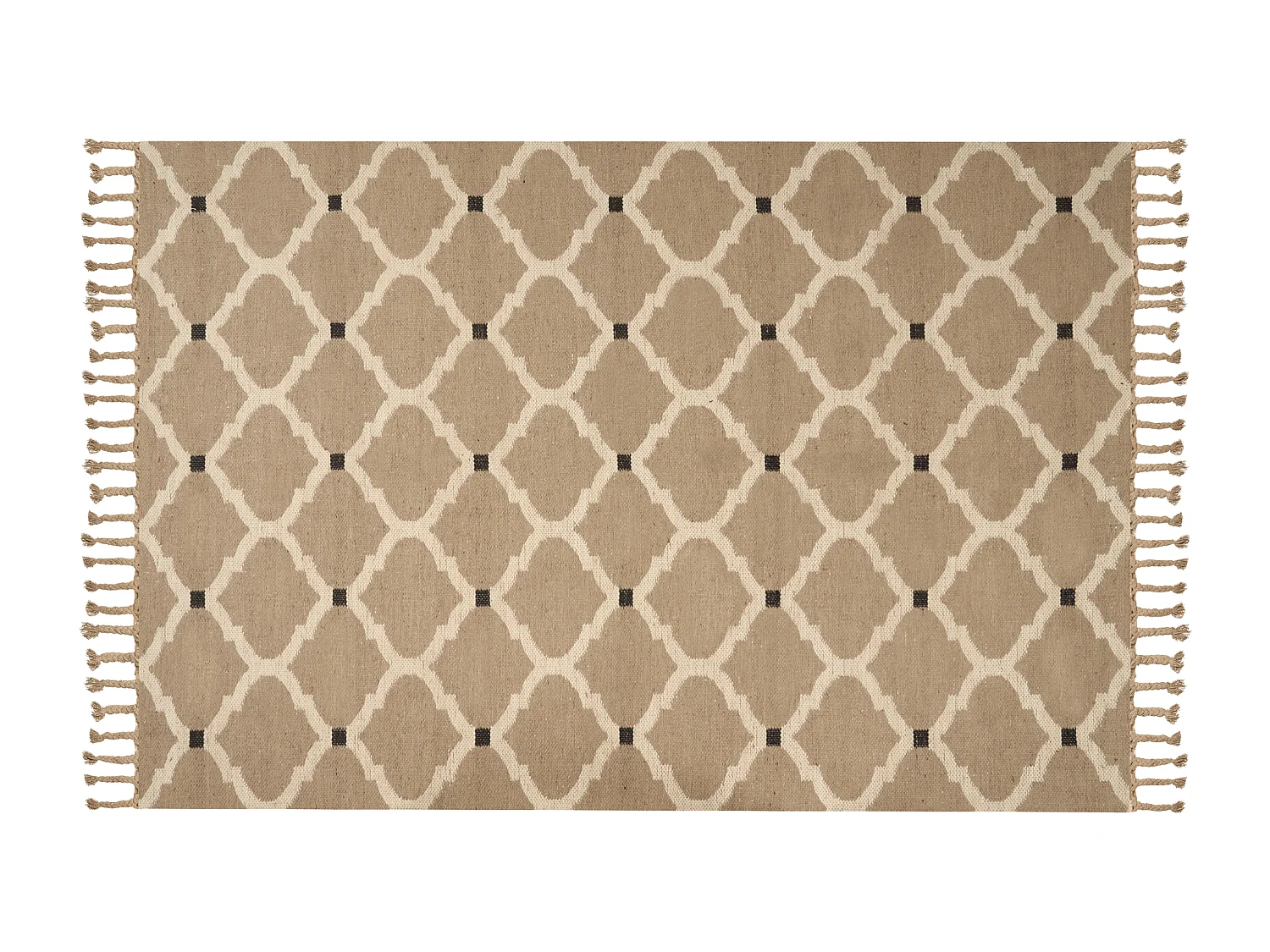 Tappeto iuta beige 200 x 300 cm ORENCIK
