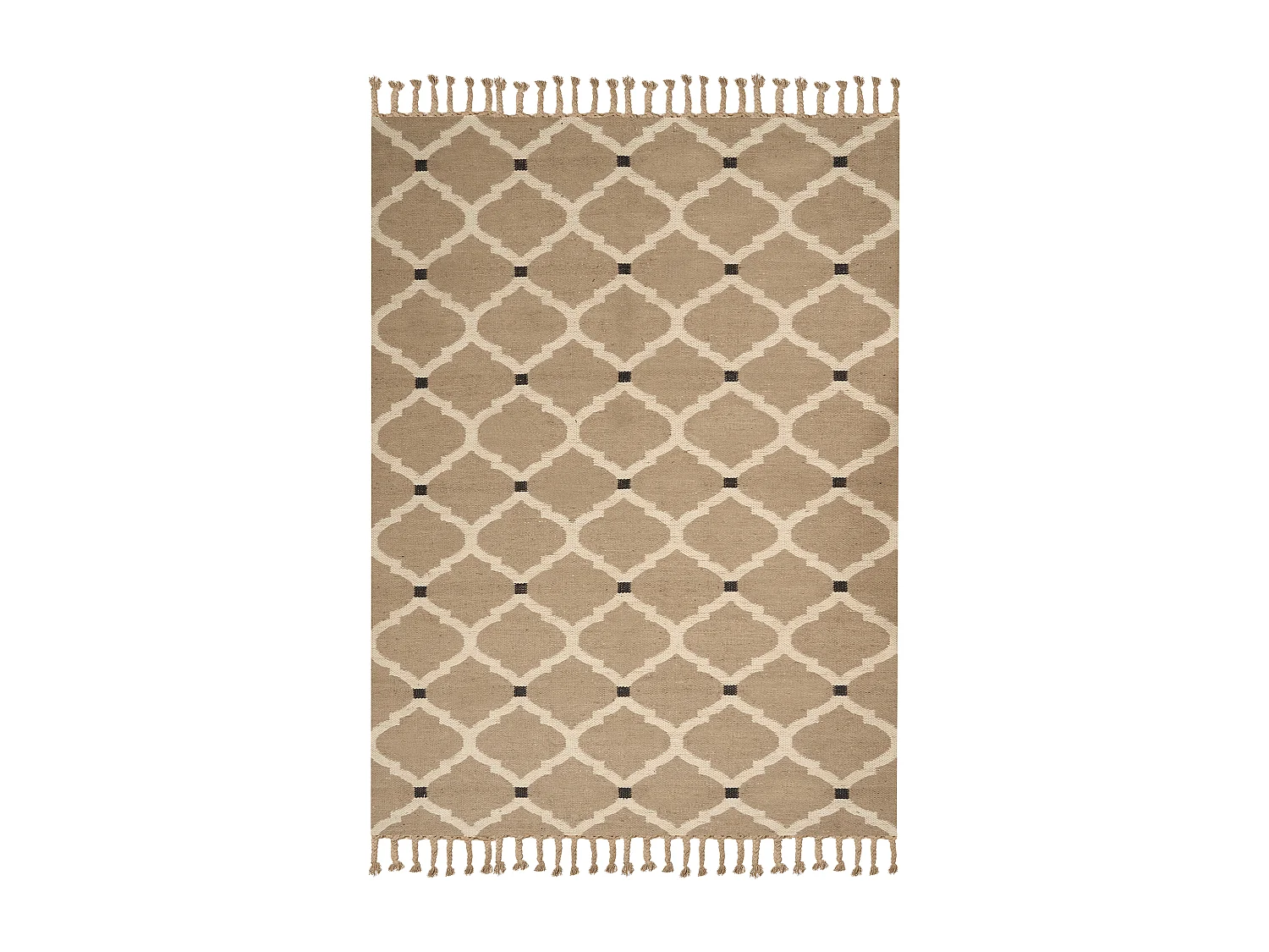 Tappeto iuta beige 200 x 300 cm ORENCIK