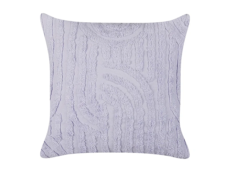 Dekokissen TELLIMA Baumwolle 45 x 45 cm Violett Geometrisches Muster