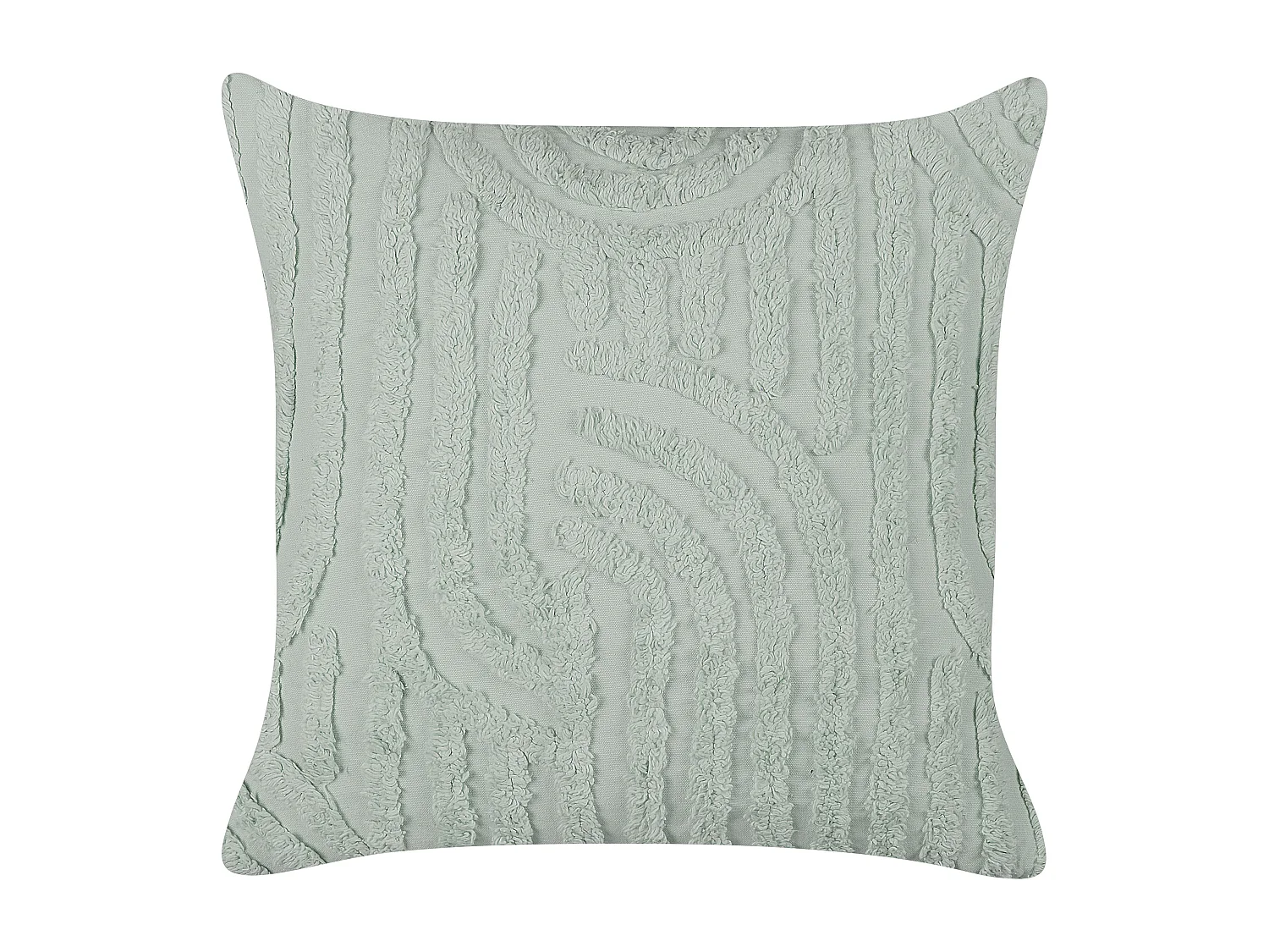 Set di 2 cuscini TELLIMA Cotone 45 x 45 cm Verde menta Trama geometrica