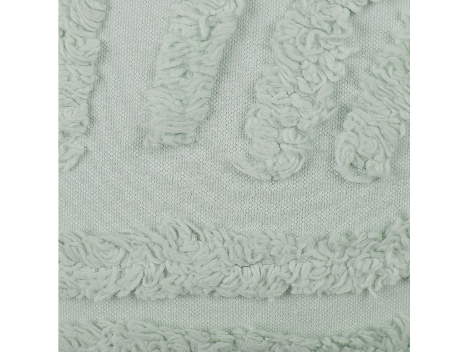 Conjunto de 2 almofadas decorativas TELLIMA Algodão 45 x 45 cm Verde menta Padrão geométrico