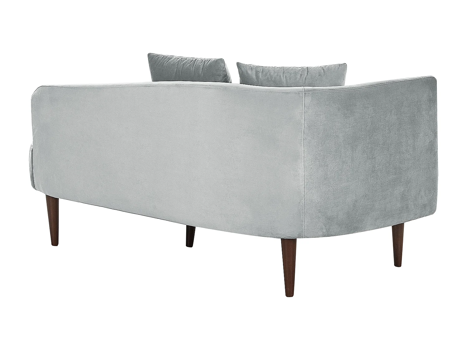 Chaise longue izquierdo CHAUMONT Terciopelo Gris claro