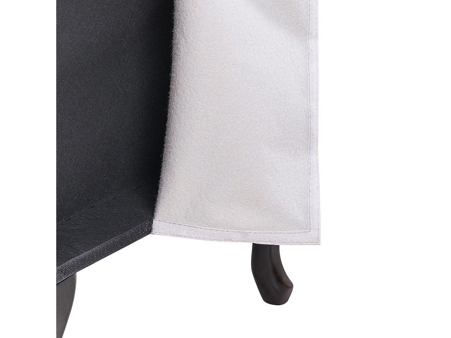 Szezlong lewostronny PESSAC Welur Ciemnozielony ze schowkiem