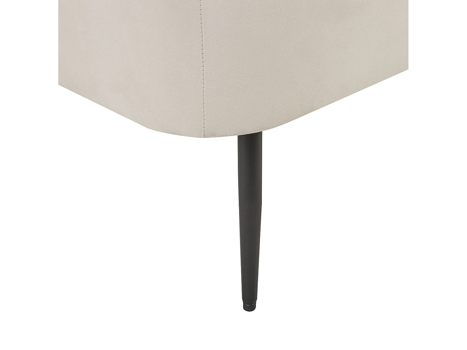 Chaise longue côté droite ARCEY Velours Orange