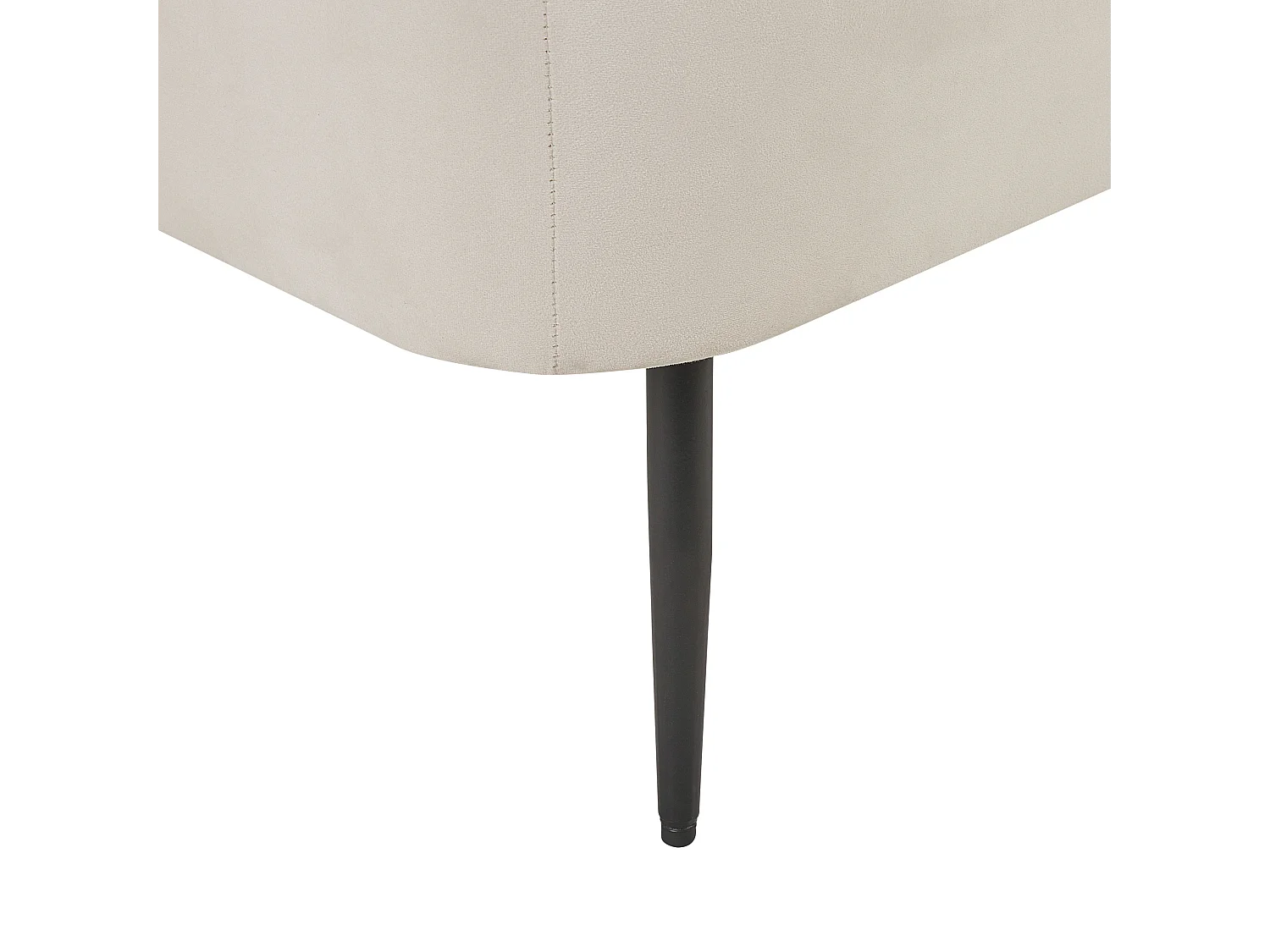 Chaise longue côté gauche ARCEY Velours Orange