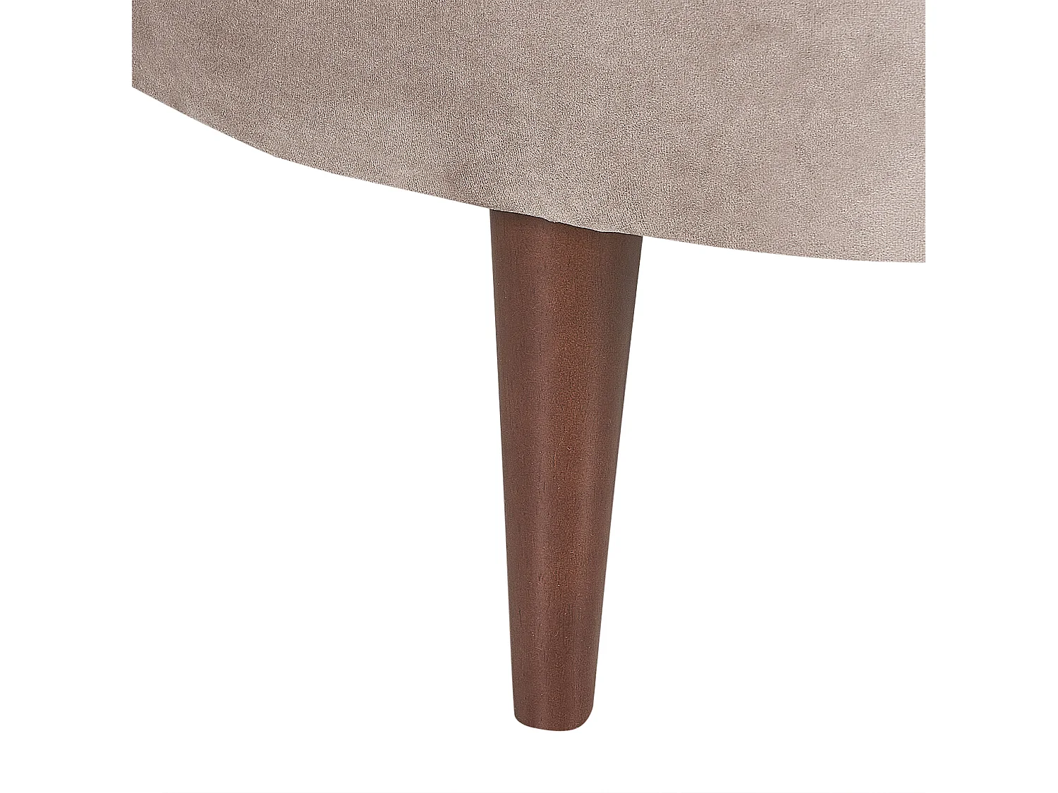 Chaise longue côté droit CHAUMONT Velours Taupe