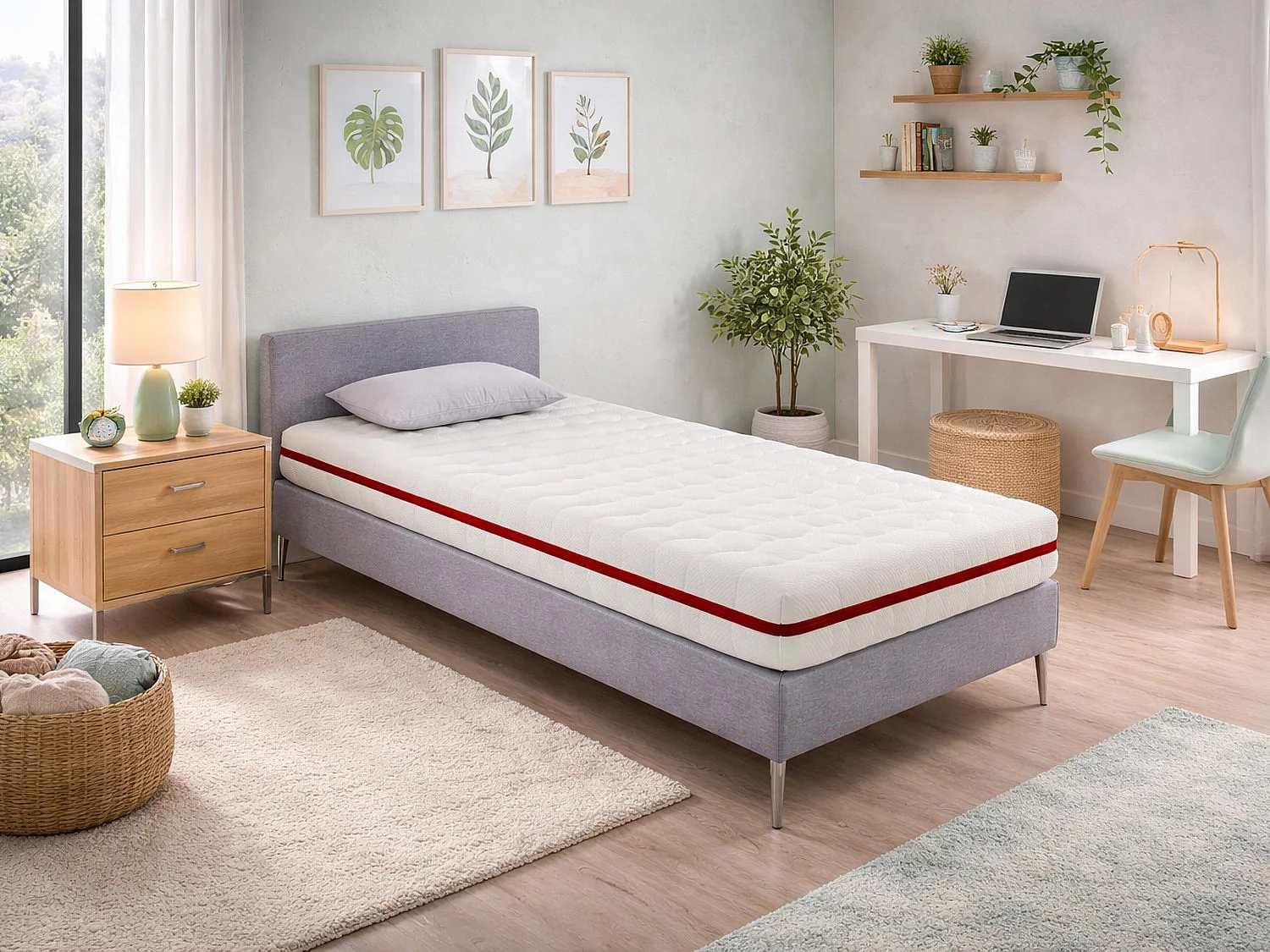 Matelas à ressorts ensachés DORMISSIMO ZAFIR 80X200 Hauteur 18 cm