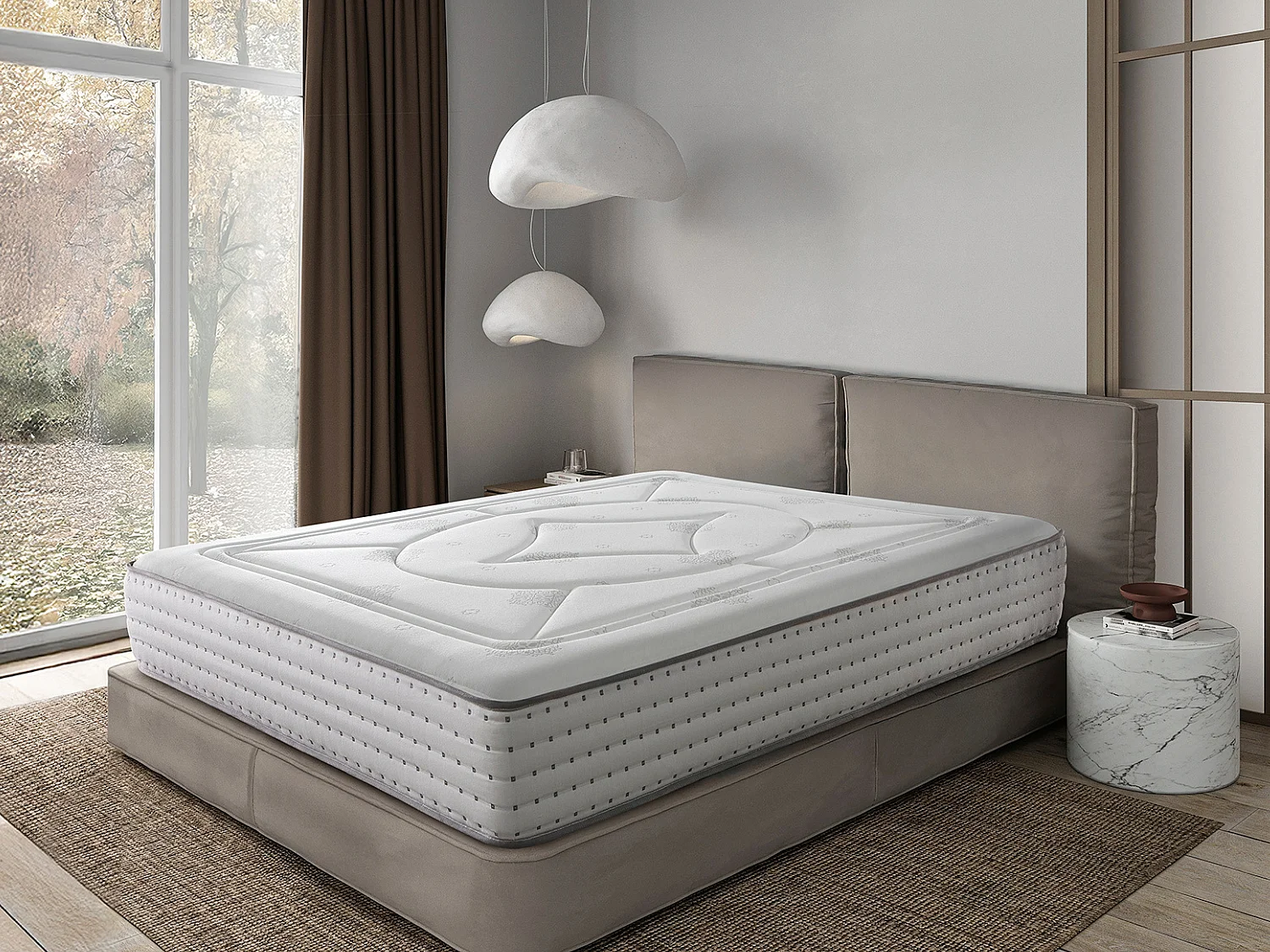 Matelas à mémoire 120X200 ATRIA Epaisseur 30 CM | Mousse HR | Fermete 3'5/5