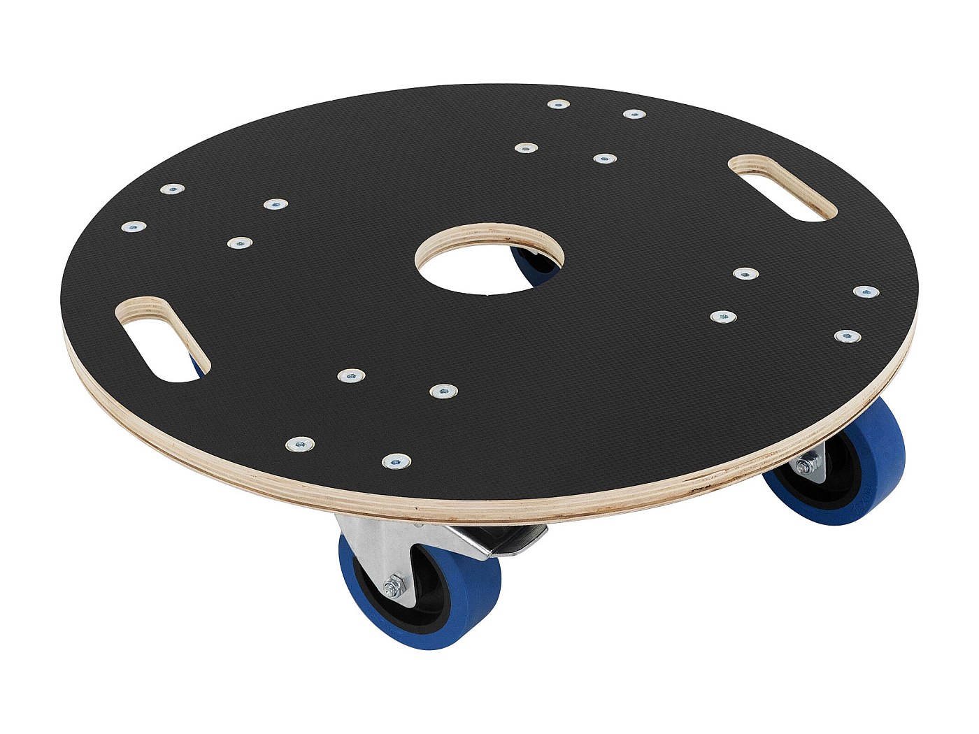 Carrello Trasporto Rotondo In Compensato - Portata 200 Kg, Diametro 38 Cm, Per Traslochi E Spesa