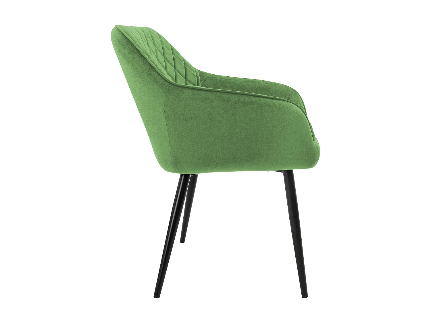 Lot de 6x chaises de salle à manger rembourrée en velours fauteuils vert sauge