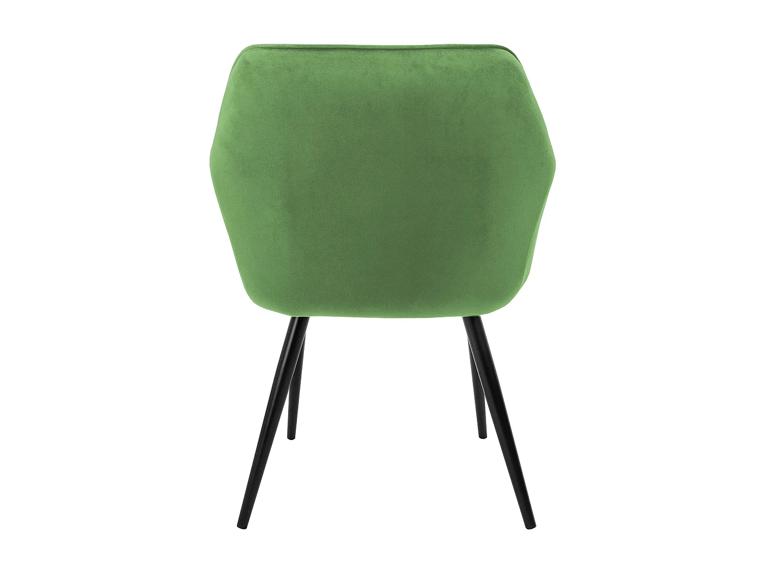 Lot de 6x chaises de salle à manger rembourrée en velours fauteuils vert sauge