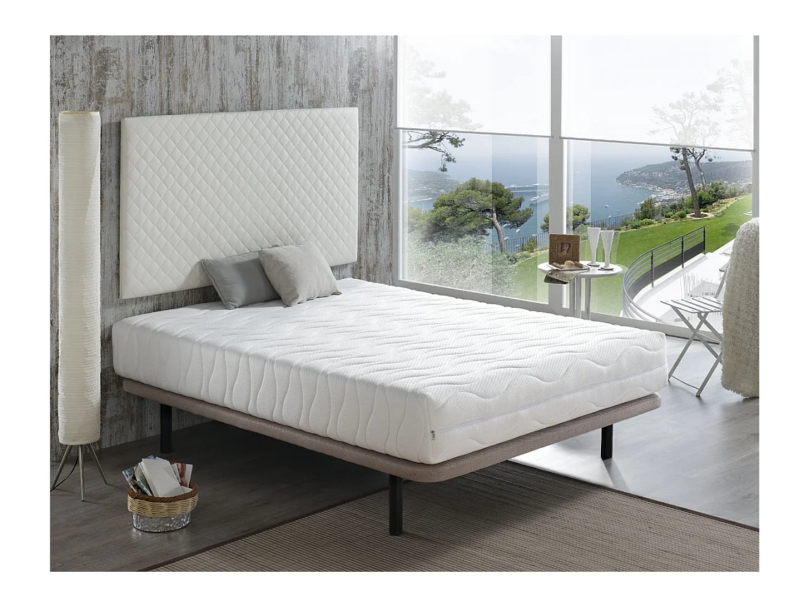 Matelas 90X200 SPRING FERME Épaisseur 22 cm – Déhoussable – Mémoire de forme – Mousse de haute densité - Très ferme
