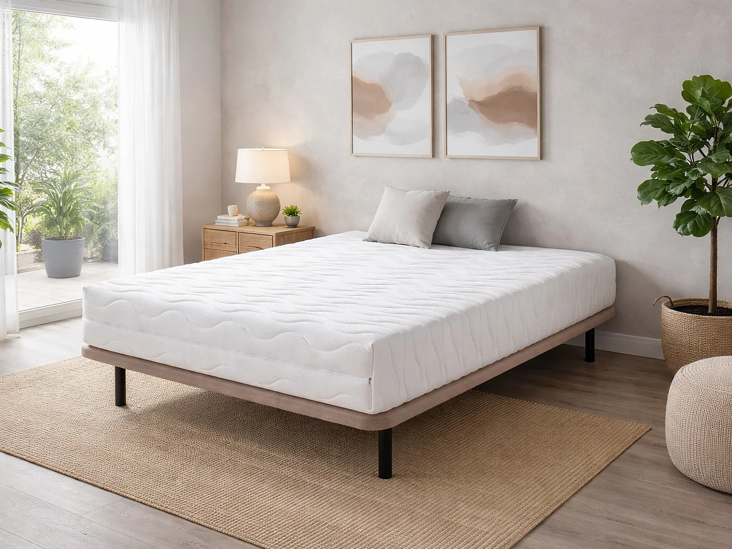 Matelas DORMISSIMO NORMA FIRM 160x190 Hauteur 22 cm - avec 2 cm de mousse viscoélastique de chaque côté