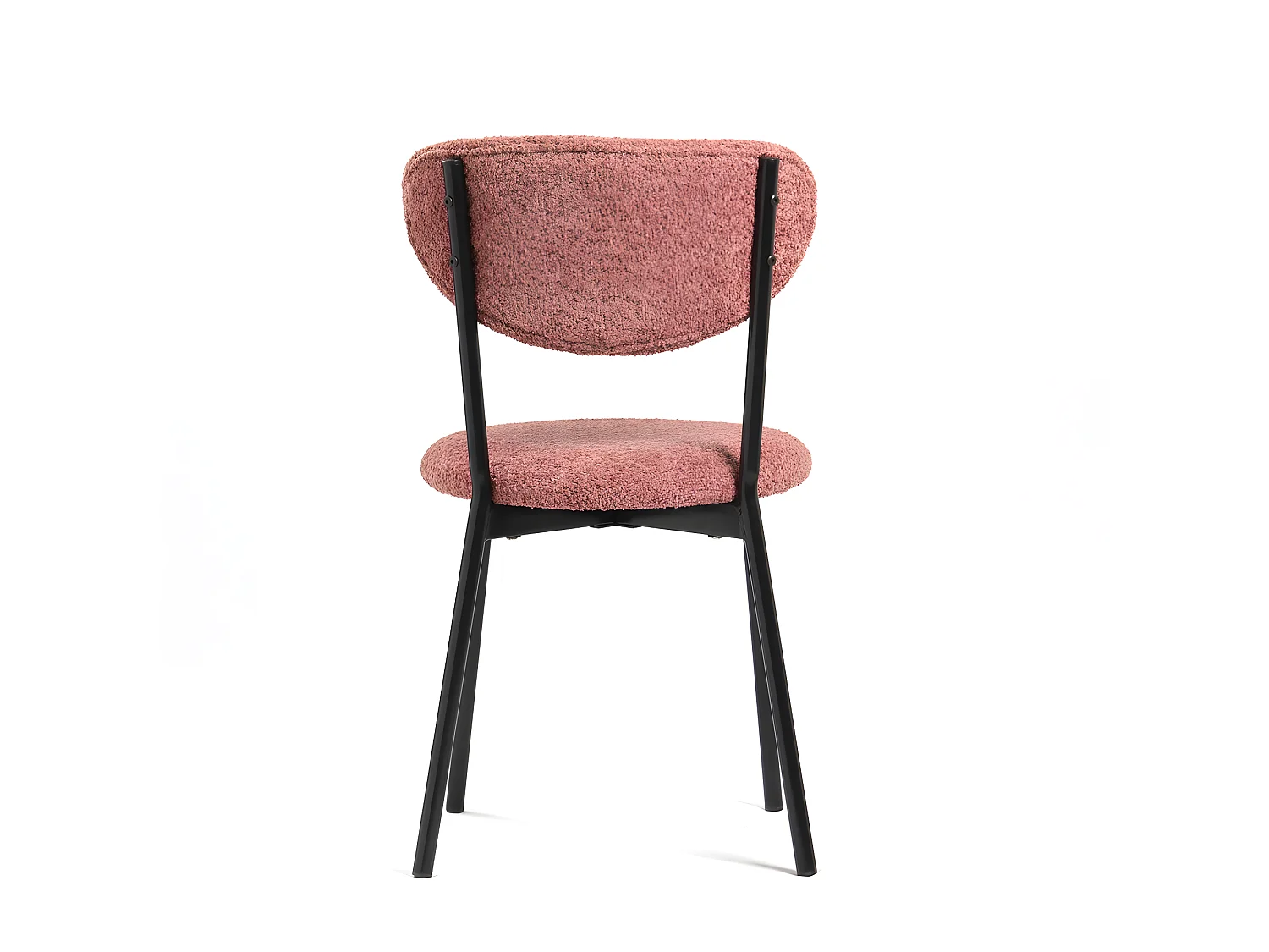 Chaise bouclette rose