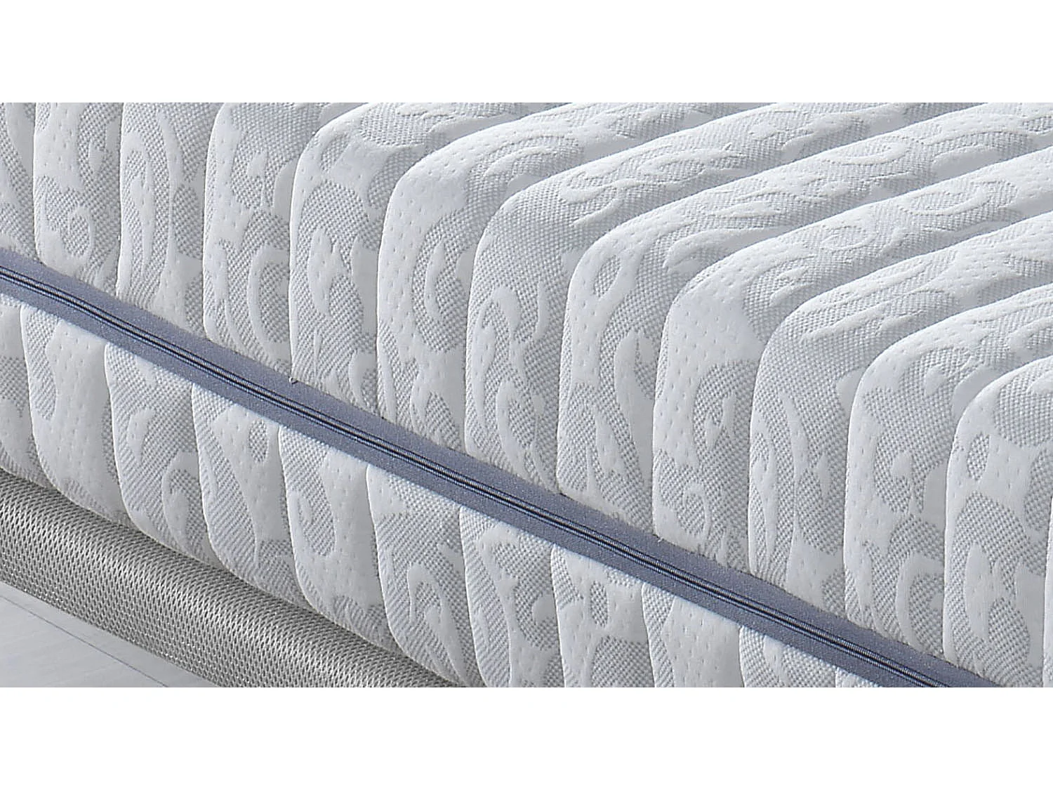 Matelas Ressorts Ensaches 105X200 SPRING INTENSE, Epaisseur 25 CM, Adaptable, 7 zones de confort. Dehoussable