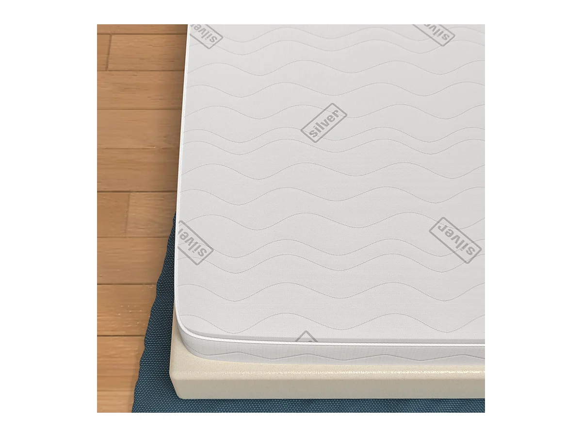 Matratze 120x190 Höhe 16 cm - Waterfoam, Hypoallergen, Bezug aus Silver | Levante H16