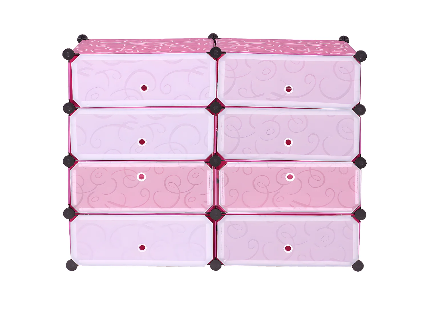 Schuhschrank MCW-B66, 8 Fächer, Rosa