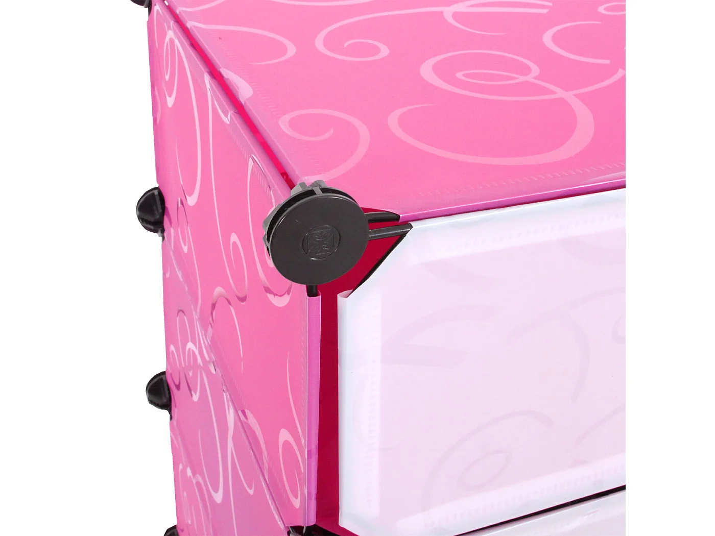 MCW-B66 shoe cabinet, 8 compartments,  Pink
