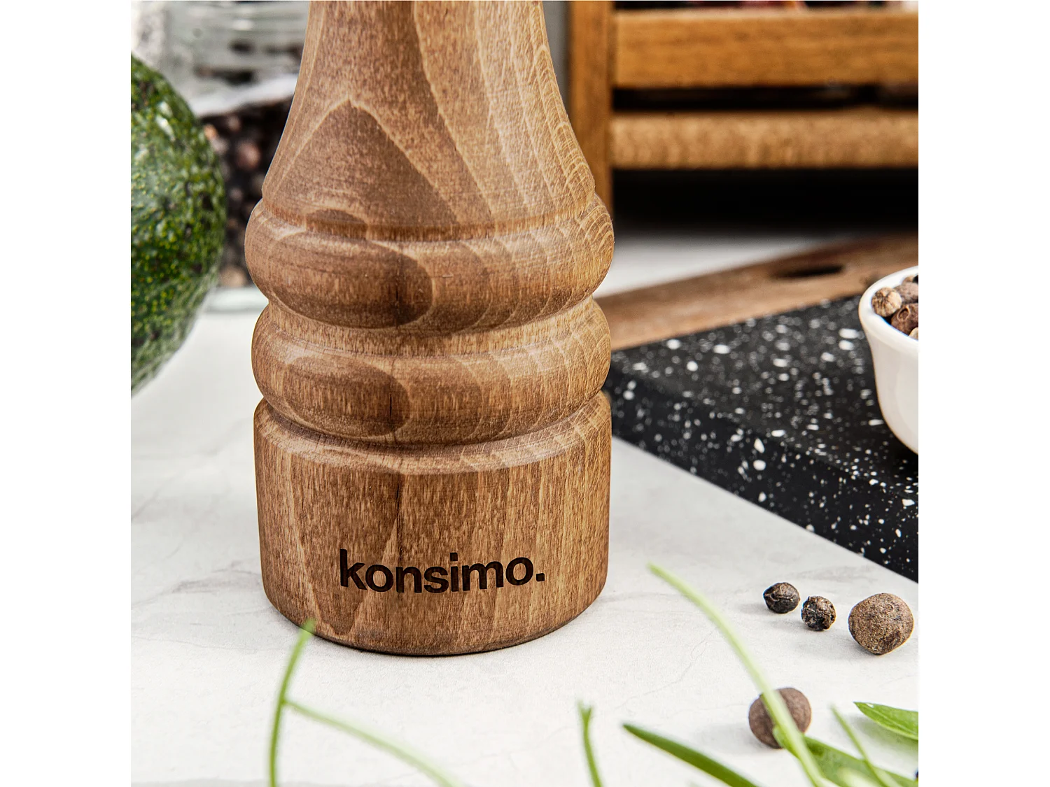 Salz-Pfeffermühlen  - teakholz geölt - MILOS