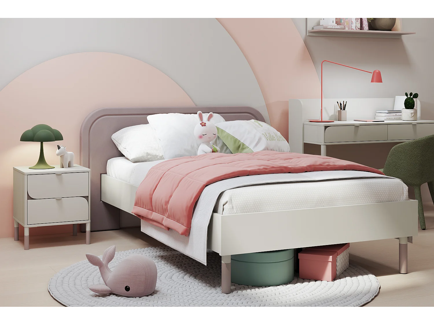 Nachttisch - Creme - CATTA