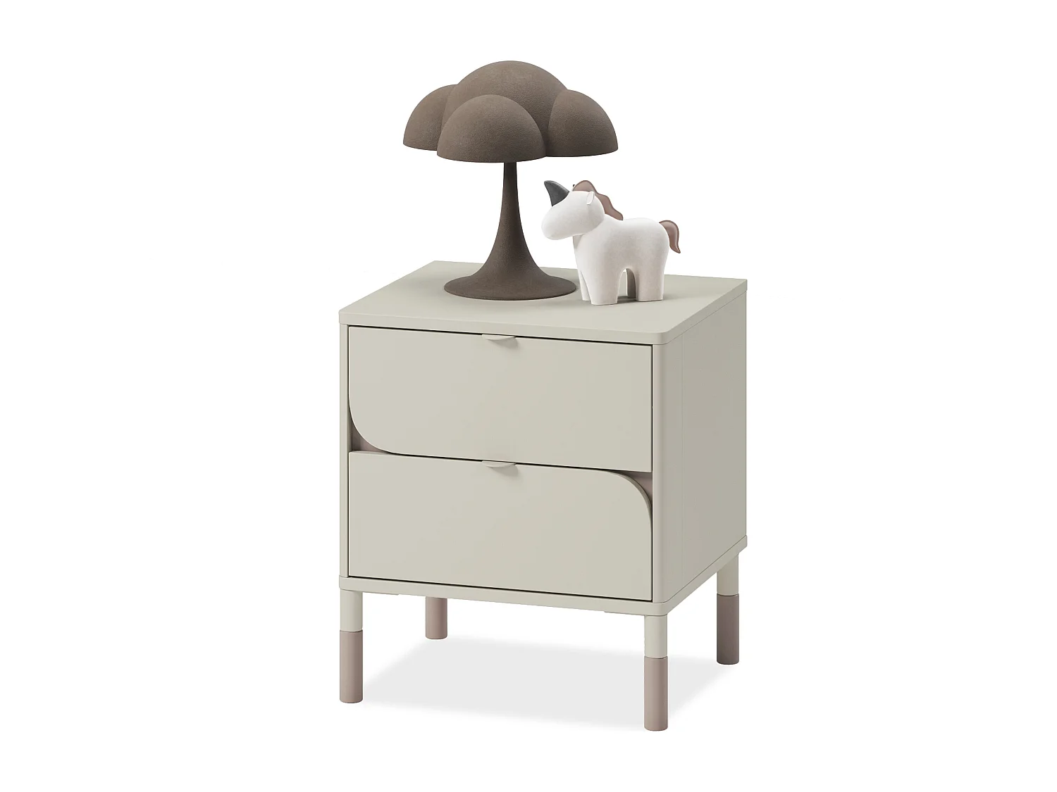 Nachttisch - Creme - CATTA