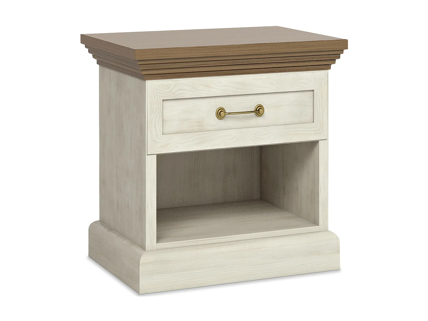 Nachttisch - Cremeweiß - ARVEN