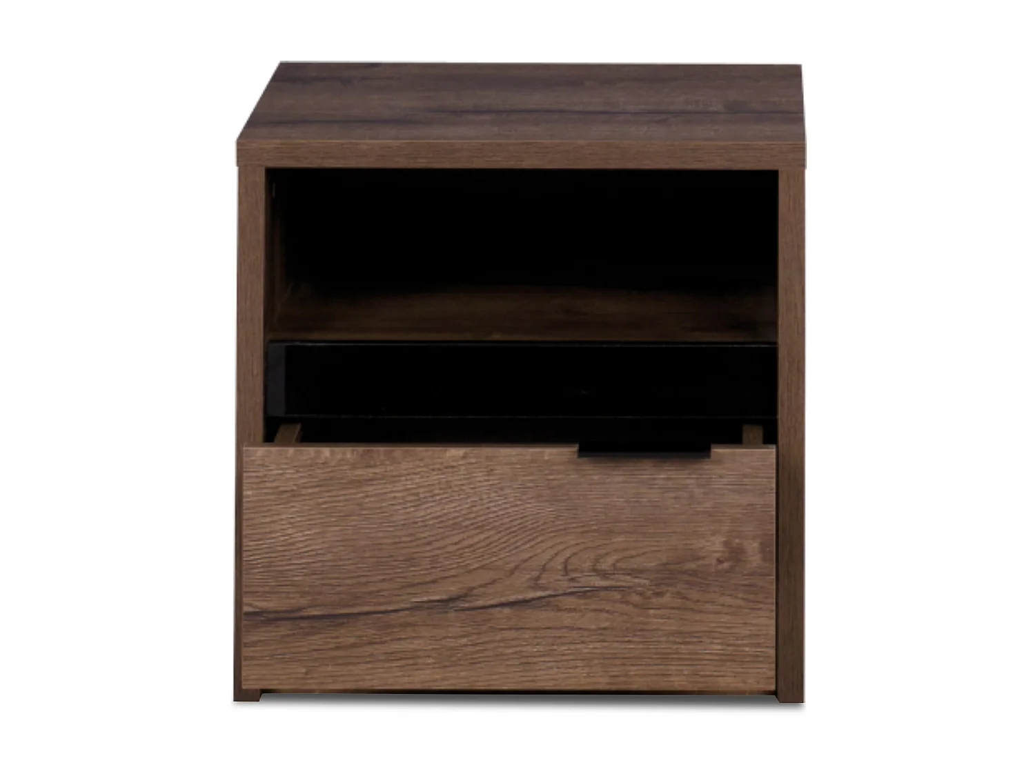 Nachttisch - Dunkelbraun - MERO
