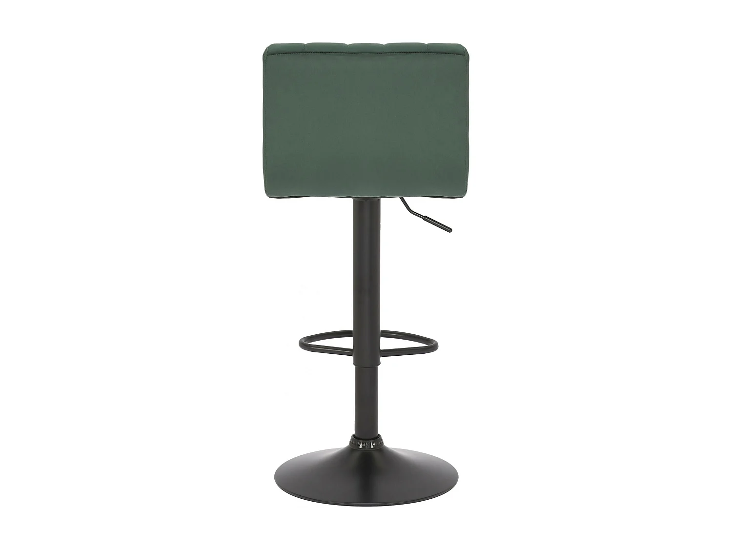 Lot de 2  Tabouret de bar - Velours & Métal noir mat - Vert - Jamie