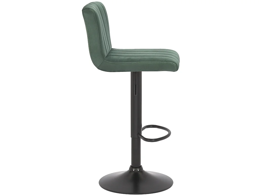 Lot de 2  Tabouret de bar - Velours - Vert - Jamie