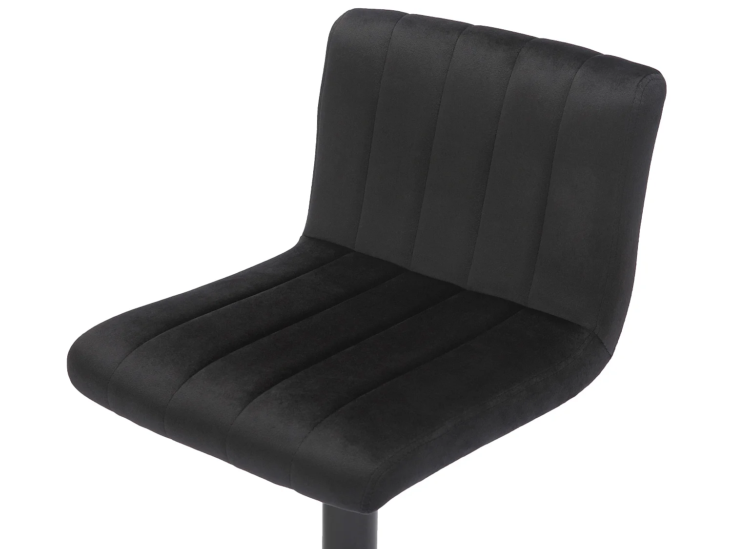 Lot de 2  Tabouret de bar - Velours - Noir - Jamie