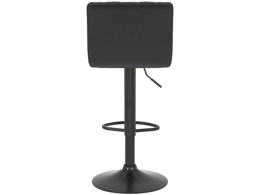Lot de 2  Tabouret de bar - Velours - Noir - Jamie