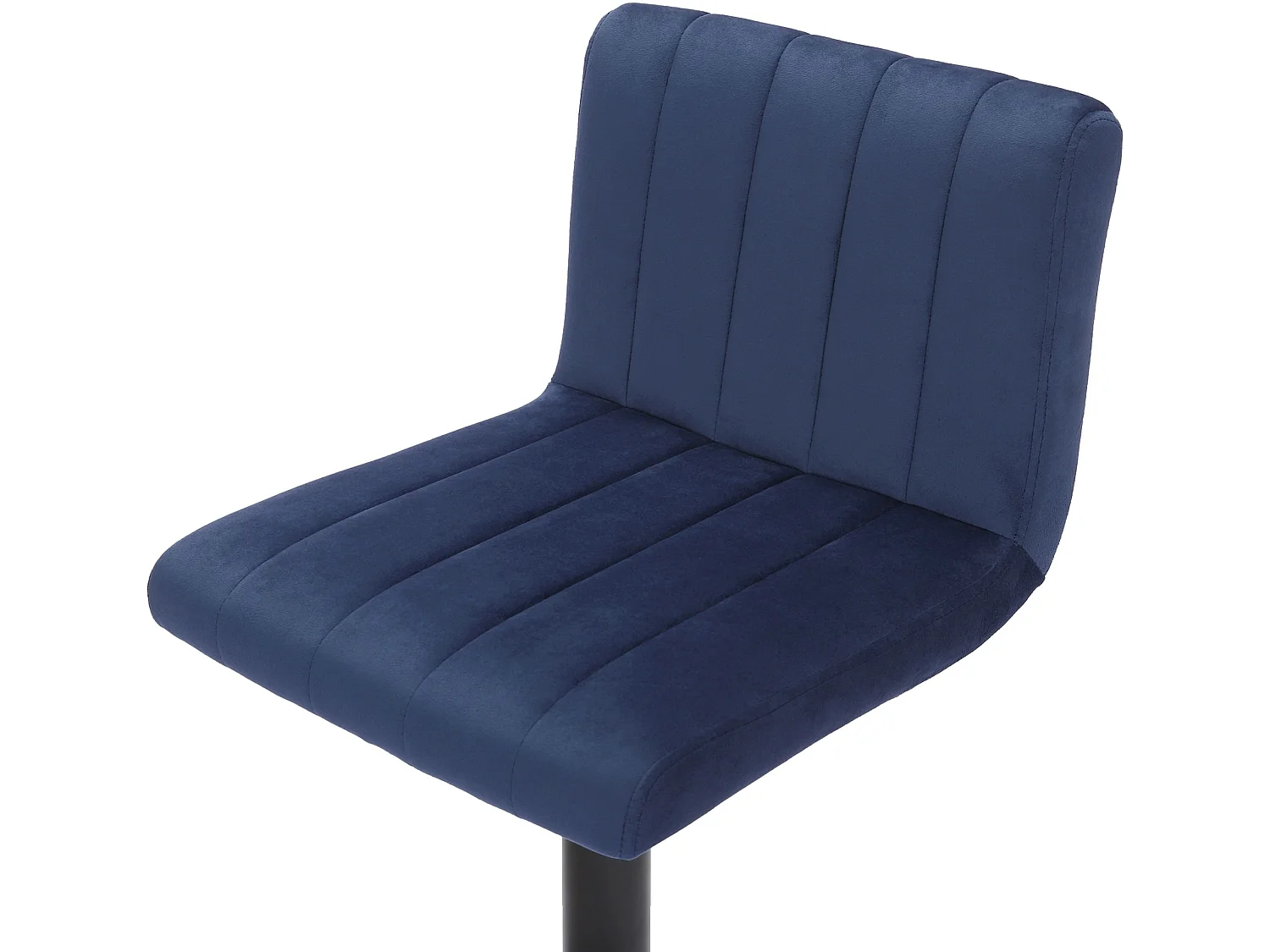 Lot de 2  Tabouret de bar - Velours - Bleu - Jamie