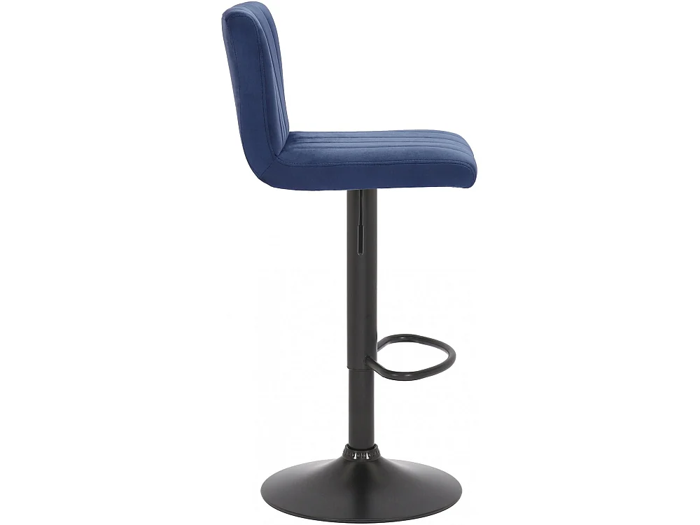 Lot de 2  Tabouret de bar - Velours - Bleu - Jamie