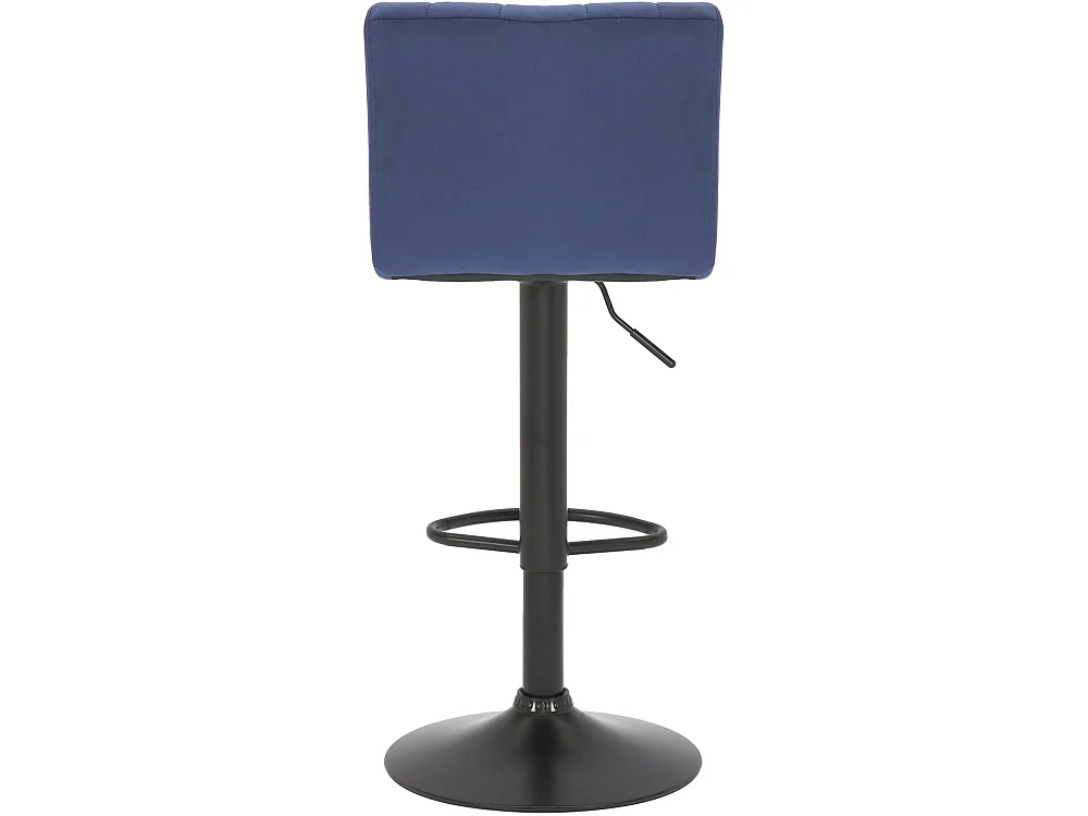 Lot de 2  Tabouret de bar - Velours - Bleu - Jamie
