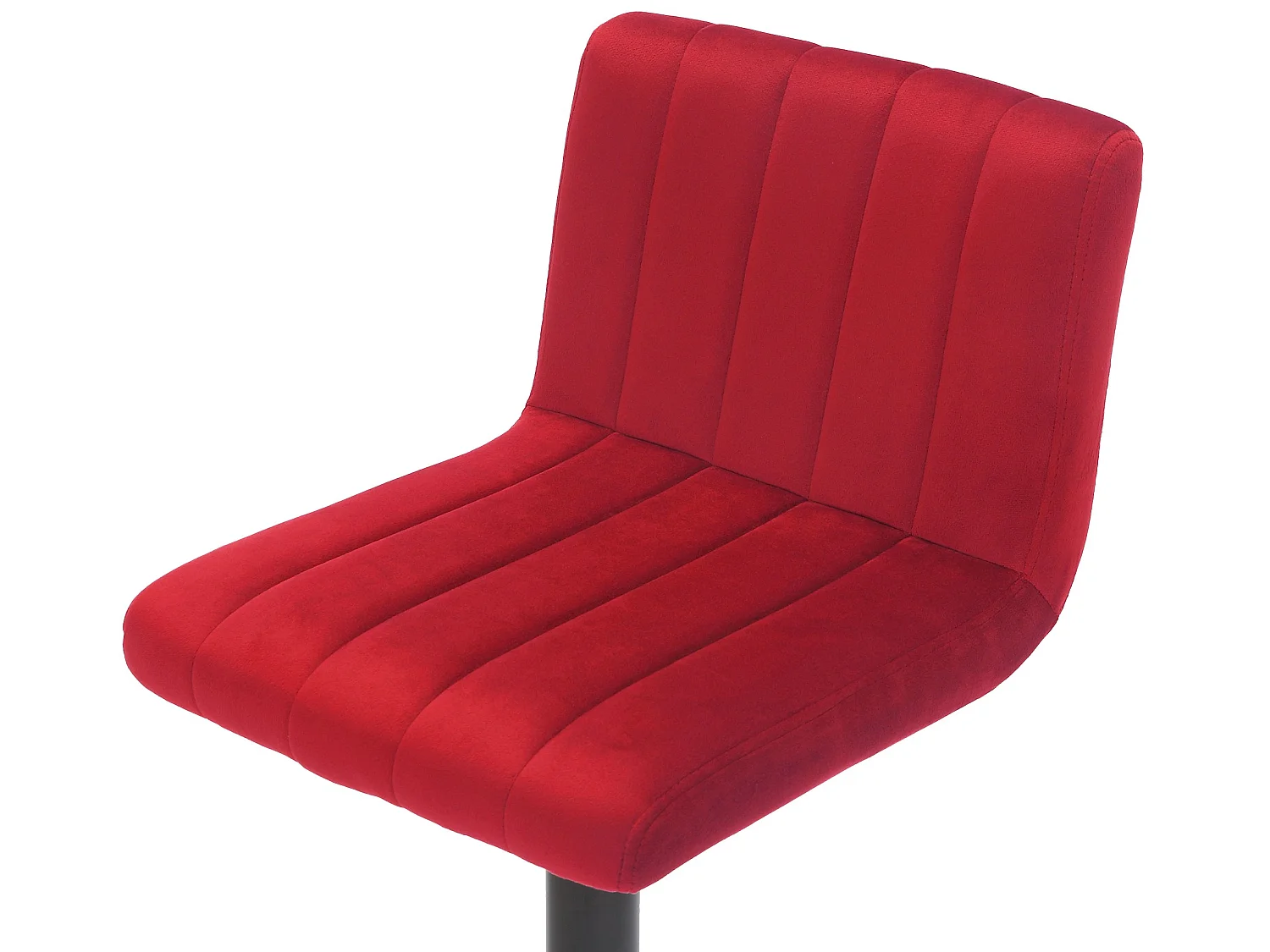 Lot de 2  Tabouret de bar - Velours - Rouge - Jamie