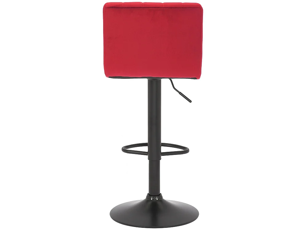 Lot de 2  Tabouret de bar - Velours - Rouge - Jamie