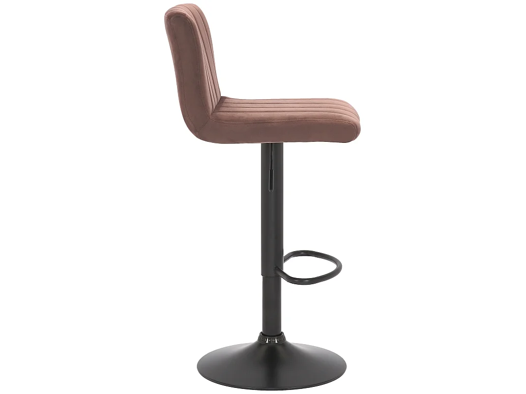 Lot de 2  Tabouret de bar - Velours - Marron - Jamie