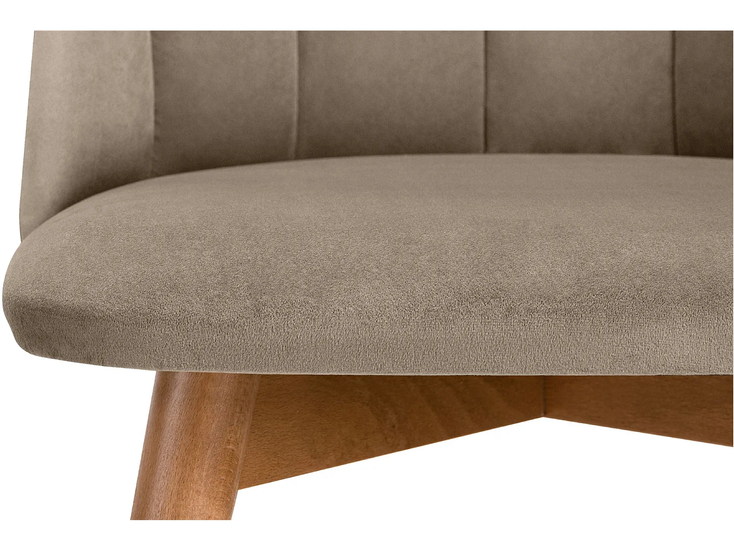 Esszimmerstühl (2er-Set) - beige / Eiche hell - BAKERI