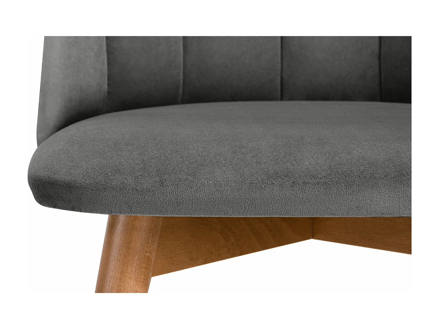 Esszimmerstühl (2er-Set) - grau / Eiche hell - BAKERI