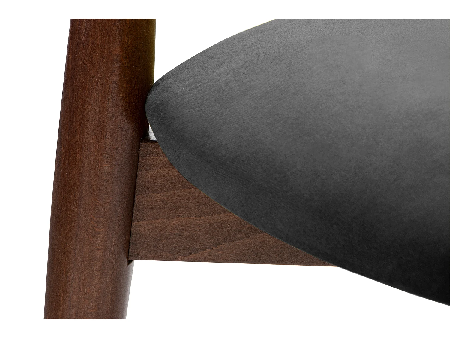 Esszimmerstühl (2er-Set) - grau / Nussbaum mittel - RABI