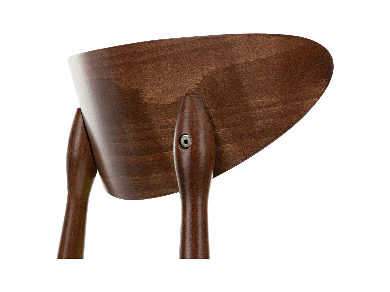 Esszimmerstühl (2er-Set) - grau / Nussbaum mittel - RABI