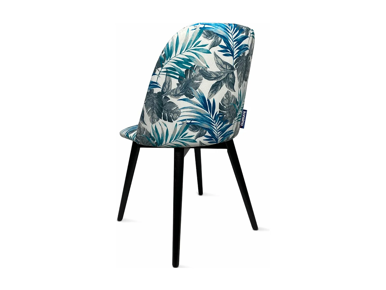 Esszimmerstühl (2er-Set) - beige / blau - BAKERI