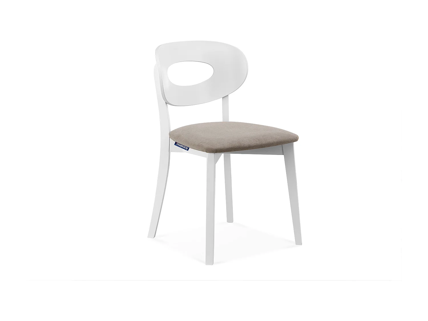 Esszimmerstuhl (2-tlg) - Beige/Weiß - TANER