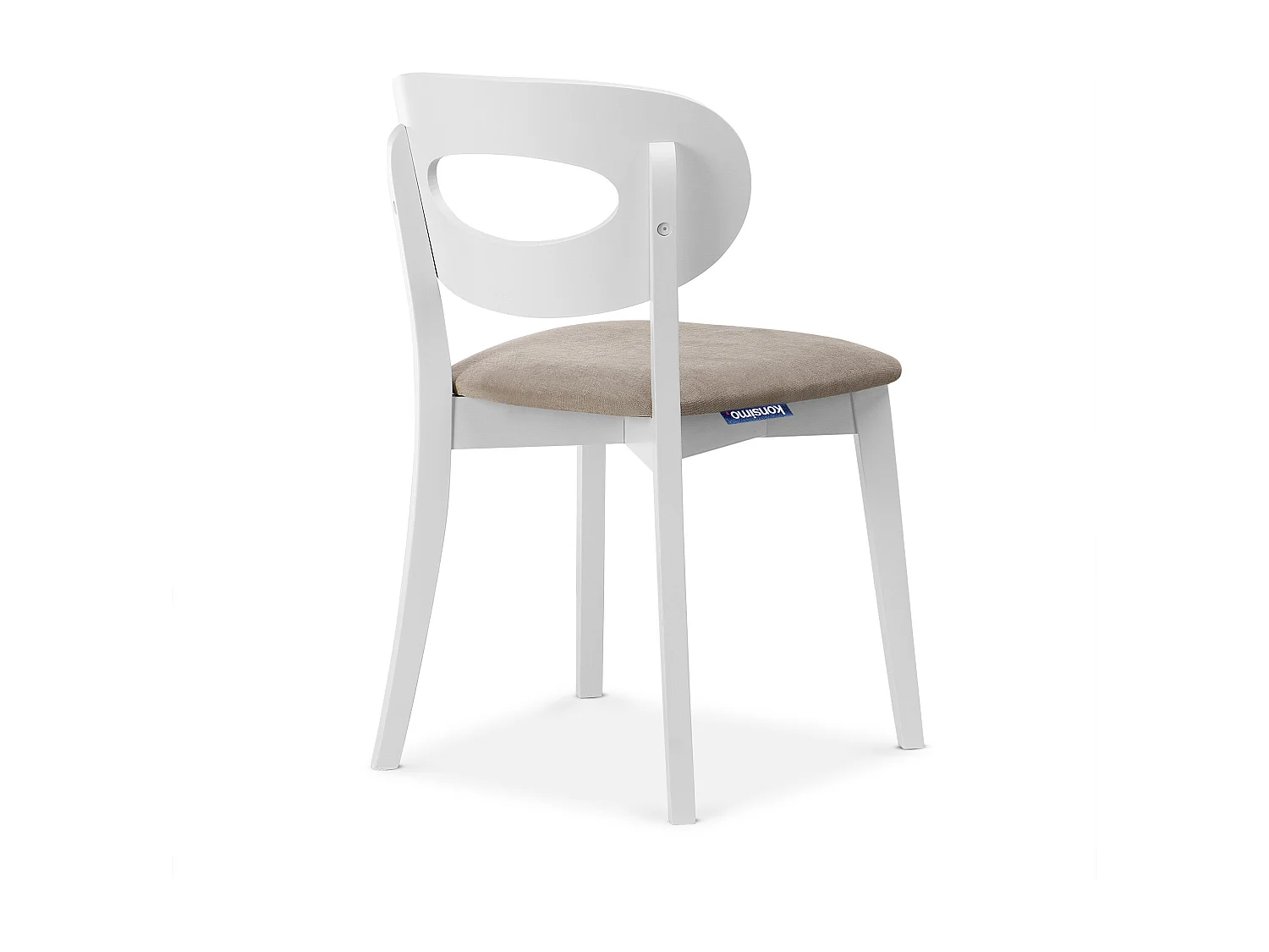 Esszimmerstuhl (2-tlg) - Beige/Weiß - TANER