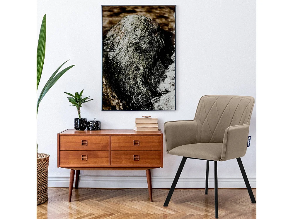 Esszimmerstuhl (2-tlg) - Beige - PYRUS